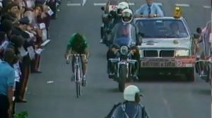 Roberto Visentini en el Giro de Italia 1986